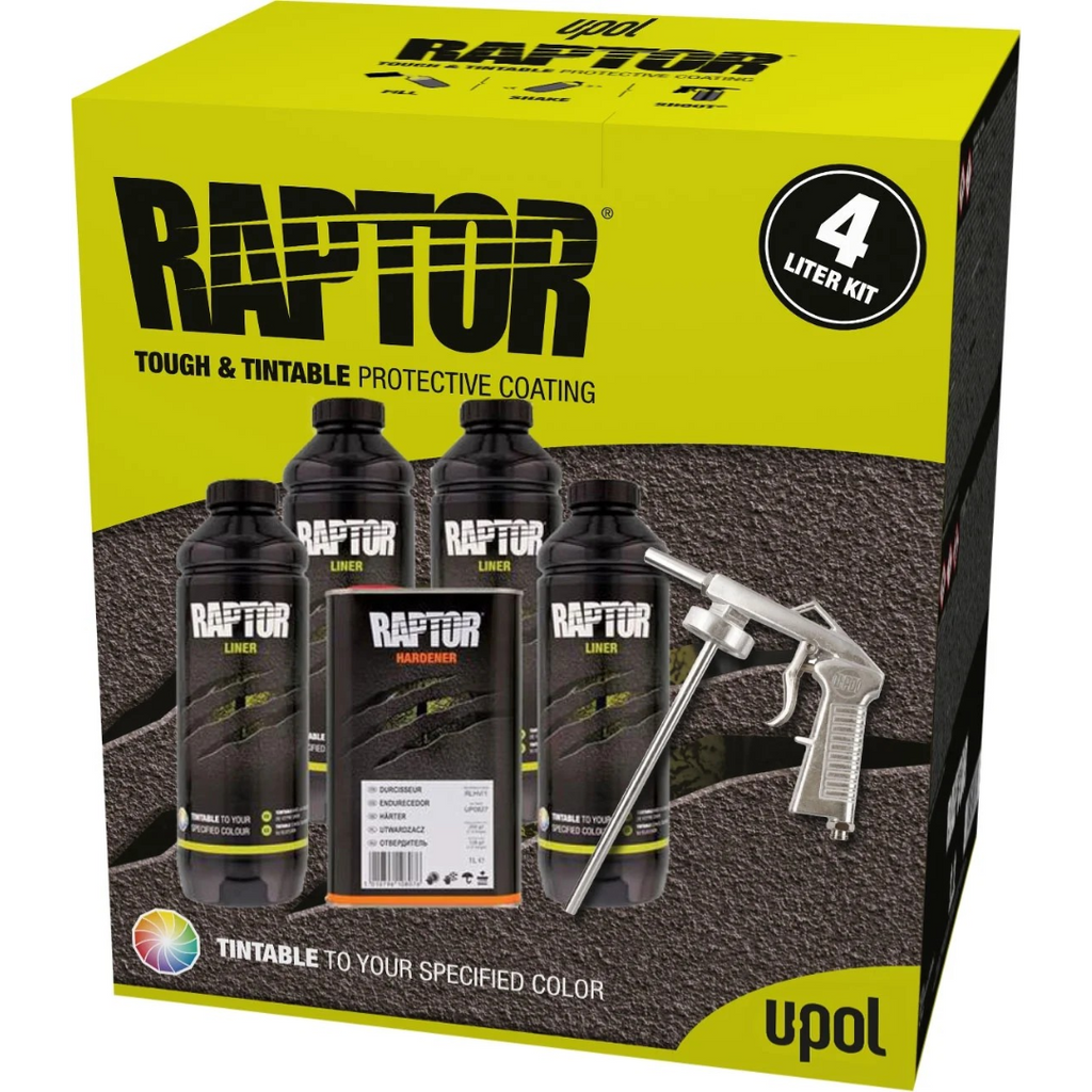 U Pol U-Pol Raptor - Tough Bed Liner - Tintable RLT/S4 - Refinish Hub